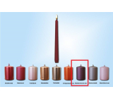 Lima Kerze glatt Metall lila konisch 22 x 250 mm 1 Stück
