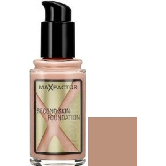 Max Factor Second Skin Foundation Schminke 60 Sand 35 ml