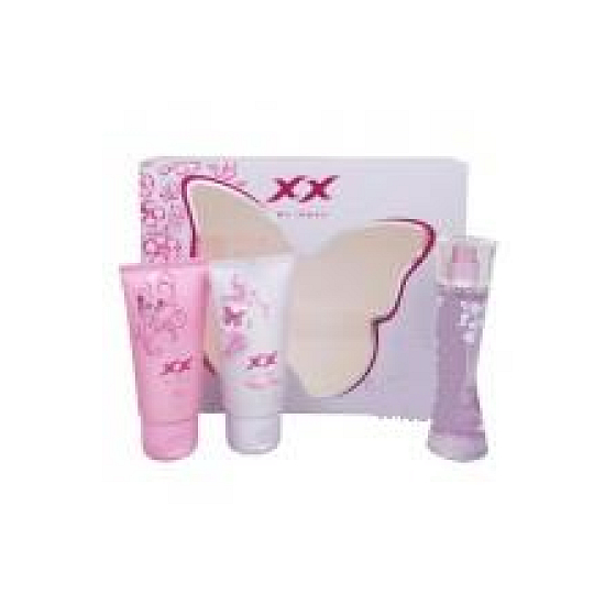 Mexx XX Very Nice EdT 20 ml Eau de Toilette + Duschgel + Körperlotion, Geschenkset