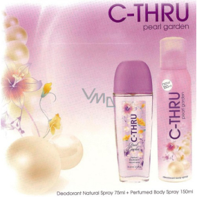 C-Thru Pearl Garden parfümiertes Deodorantglas für Frauen 75 ml + Deodorantspray 150 ml, Kosmetikset