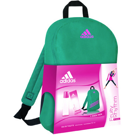 Adidas Fruity Rhythm Eau de Toilette 50 ml + Rucksack, Geschenkset für Frauen