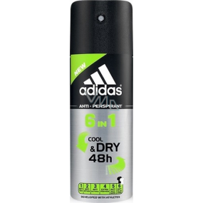Adidas Cool & Dry 48h 6in1 Antitranspirant Deodorant Spray für Männer 150 ml