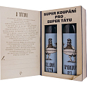 Böhmen Geschenke Ein Märchen über Papa ein Märchen, Duschgel 250 ml + Ölbad 200 ml (mit einem angenehmen Zitrusduft), Buch Kosmetikset