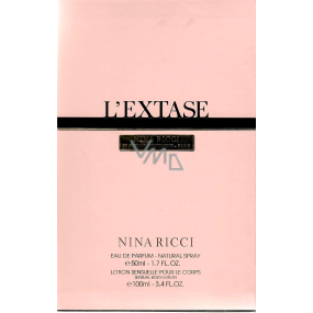 Nina Ricci L Extase parfümiertes Wasser 50 ml + Körperlotion 100 ml, Geschenkset