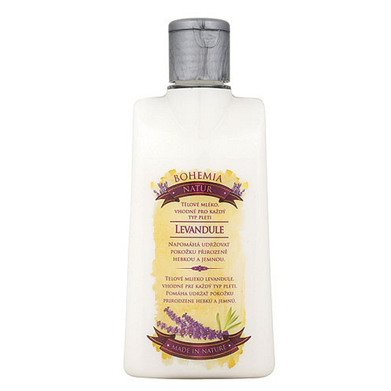 Bohemia Gifts Lavender mit Kräuterextrakt und Lavendelduft-Körperlotion 200 ml