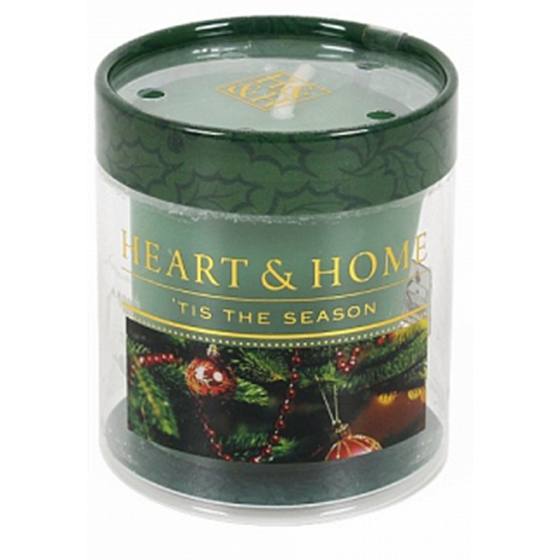 Heart & Home Weihnachtsbaumduft Soja-Duftkerze ohne brennende Verbrennungen bis zu 15 Stunden 53 g