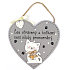 Nekupto Pets Holzschild Mit Katzen verbrachte Zeit ist nie verschwendet 17 x 17 cm