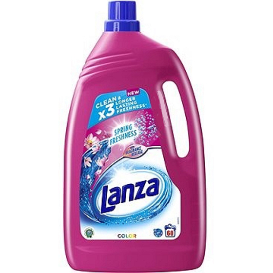 Lanza Spring Freshness Gel Flüssigwaschmittel für farbige Wäsche 60 Dosen, 3,96 l