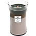 WoodWick Trilogy Cozy Cabin - Gemütliche Hütte Duftkerze mit Holzdocht und Deckel Glas groß 609,5 g