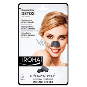 Iroha Detox Nasenreinigungsstreifen mit Holzkohle 5 Stück