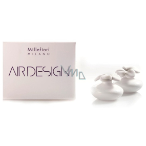 Millefiori Milano Air Design Diffusor Blumenbehälter zum Duften von Duftstoffen mit porösem Mini Mini 2 Stück, 80 ml, 7 x 6 cm
