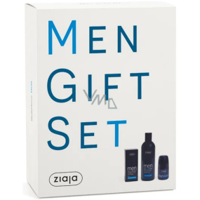 Ziaja Men Feuchtigkeitsspendende Gesichtscreme 50 ml + Duschgel 300 ml + Antitranspirant Roll-on 60 ml, Kosmetikset