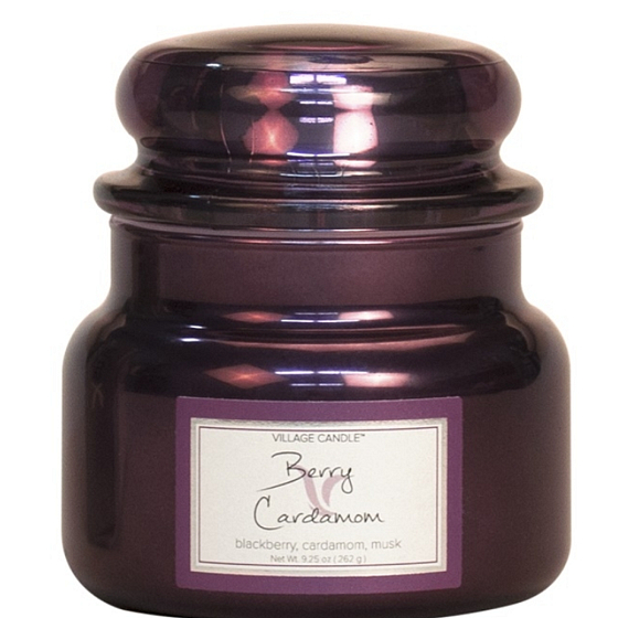 Dorfkerze Waldfrucht und Kardamom - Beerenkardamom Duftkerze im Glas 2 Dochte 262 g