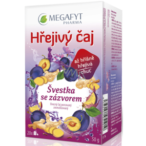 Megafyt Herbal Pharmacy Plum mit Ingwer-Früchtetee hilft bei Verdauung, Abwehr und Entspannung 20 x 2,5 g