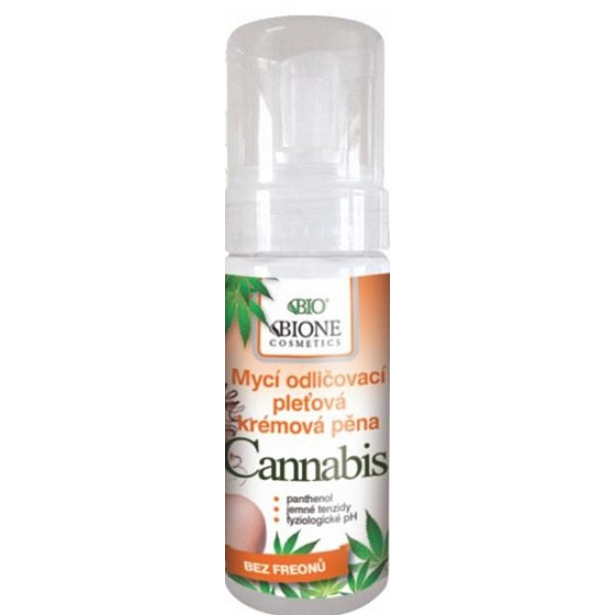 Bione Cosmetics Cannabis reinigende Make-up-Creme-Lotion für alle Hauttypen 150 ml
