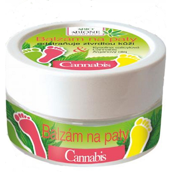 Bione Cosmetics Cannabisbalsam zur Behandlung von gehärteten Haut Fersen, Knien, Ellbogen 150 ml
