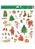 Fensterfolie ohne Kleber 30 x 33,5 cm Drei Geschenke. Box