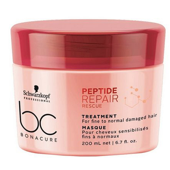 Schwarzkopf Professional BC Bonacure Peptidreparatur-Rettungsmaske für geschädigtes Haar 200 ml