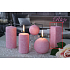 Lima Marmor Duft von Blumen Rosenduftkerze rosa Prisma 45 x 120 mm 1 Stück