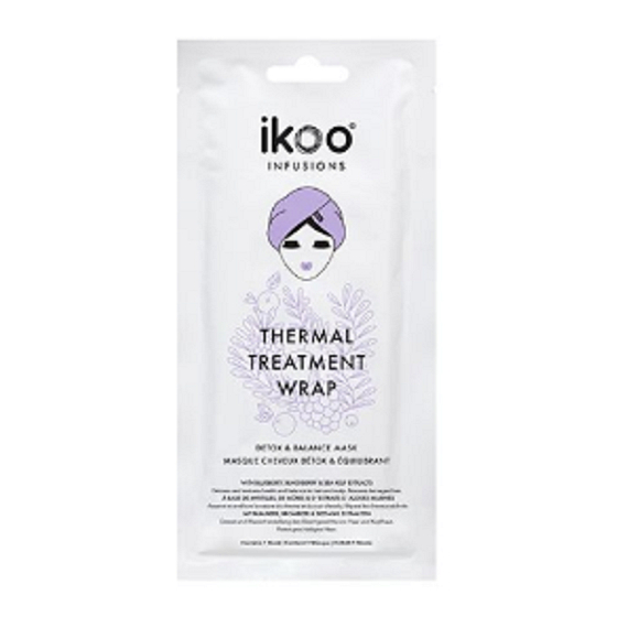 Ikoo Thermal Treatment Wrap Detox & Balance Wärmemaske in einer Kappe zur Entgiftung und Revitalisierung der Haare 1 Stück