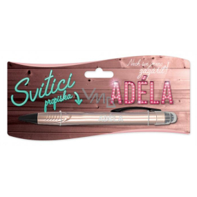 Nekupto Glühender Stift mit dem Namen Adéla, Touch Tool Controller 15 cm