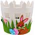 Filztopfüberzug mit Hase 16 x 15 cm