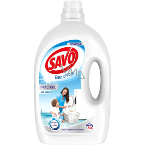 Savo Chlorfreies Waschgel für weiße Wäsche 50 Dosen à 2,5 l