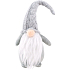 Kobold in Strickmütze grau 20 cm stehend