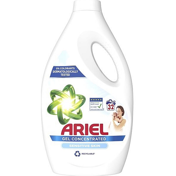 Ariel Sensitive Skin flüssiges Waschgel 16 Dosen 1,76 l