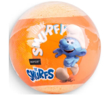 Schlümpfe glitzernde Badekugel für Kinder Orange 100 g