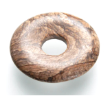 Jaspis Bild Donut Naturstein 30 mm, Stein der positiven Energie
