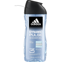 Adidas Dynamic Pulse 3v1 Duschgel für Körper, Haare und Gesicht für Männer 250 ml