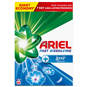 Ariel Waschmittel Aqua Puder Touch of Lenor 100 Wäschen, 5,5 kg