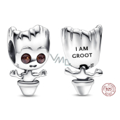 Charms Sterling Silber 925 Marvel Guardians of the Galaxy Tanzender Groot, Perle für Armband