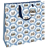 Nekupto Geschenkpapier Tasche Luxus 33 x 33 cm Weihnachten Häuser