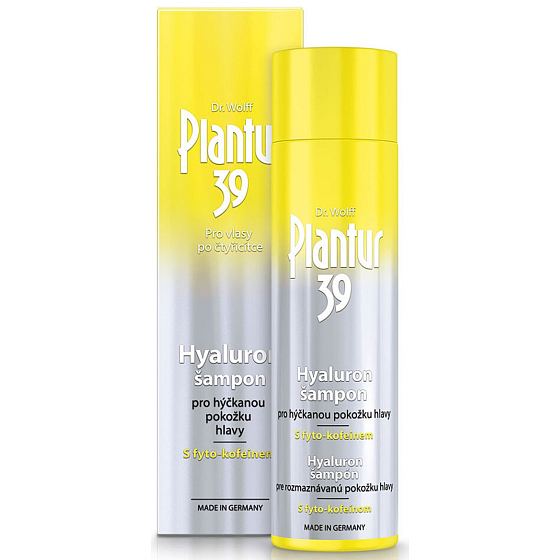 Plantur 39 Hyaluron für verwöhnte Haut nach vierzig Haarshampoo aktiviert die Haarwurzeln 250 ml