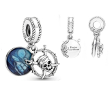 Charm Sterling Silber 925 Disney Fluch der Karibik 2in1, Film-Armband-Anhänger