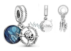 Charm Sterling Silber 925 Disney Fluch der Karibik 2in1, Film-Armband-Anhänger