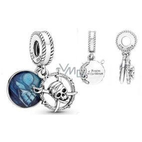 Charm Sterling Silber 925 Disney Fluch der Karibik 2in1, Film-Armband-Anhänger Charm Sterling Silber 925 Disney Fluch der Karibik 2in1, Film-Armband-Anhänger