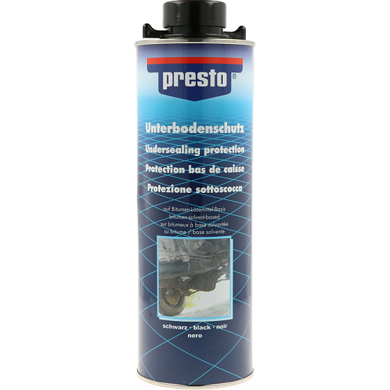 Motip 603239 Presto UBS Bitumen Unterbodenschutz und Karosserie, schwarz, 1000 ml