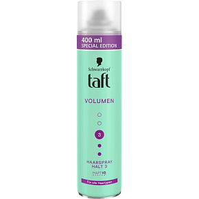 Taft Haarspray Volumen, Fixierung 3, 400 ml Taft Haarspray Volumen, Fixierung 3, 400 ml