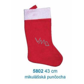 Weihnachtsmann / Weihnachtsstrumpf 43 cm, rot und weiß