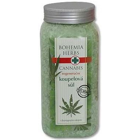 Böhmen Geschenke Cannabis Hanföl regenerierendes Badesalz 900 g