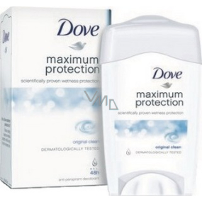 Dove Maximum Protection Original Clean Antitranspirant Deodorant Stick für Frauen 45 ml