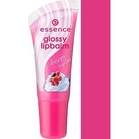 Essence Glossy Lipbalm Lippenbalsam mit Gloss 06 Berry Cupcake 8 ml