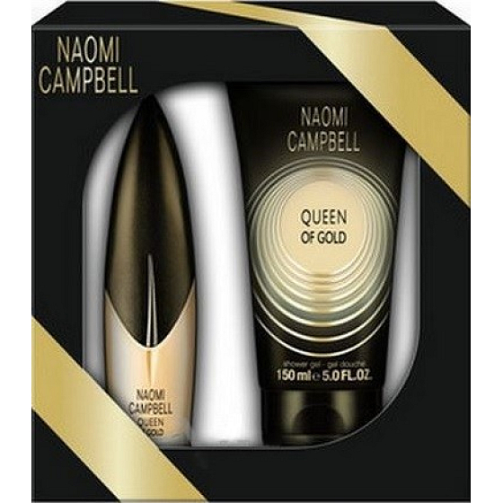 Naomi Campbell Königin des Goldes Eau de Toilette 15 ml + Duschgel 50 ml, Geschenkset