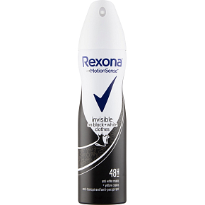 Rexona Antitranspirant Unsichtbar auf Schwarz + Weiß Kleidung, 150 ml