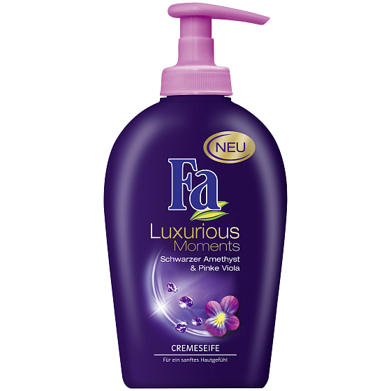 Fa Luxurious Moments Schwarzer Amethyst & Pink Viola Flüssigseifenspender 300 ml