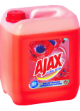 Ajax auf Böden und Oberflächen Floral Fiesta Rote Blumen universelles Reinigungsmittel, Mohn, 5 l