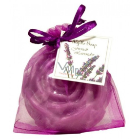 Soaptree Lavendel Luxusseife mit Mandelöl im Organzabeutel Blüte 80 g